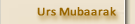 Urs Mubaarak of Du'aat-e-Kiraam